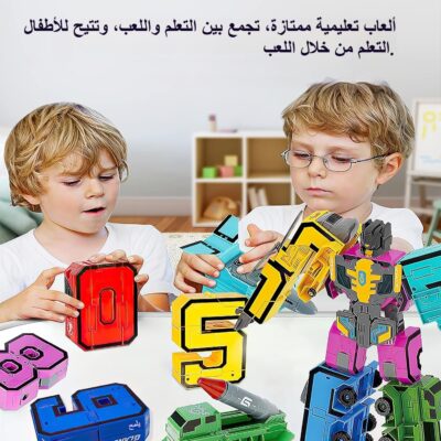 لعبة تحويل الأرقام إلى روبوتات، لعبة تعليمية للأطفال